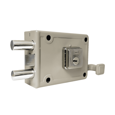 Cerradura de Sobreponer Dos Bulones - Kl 1070 Izquierda - Llave Multipunto