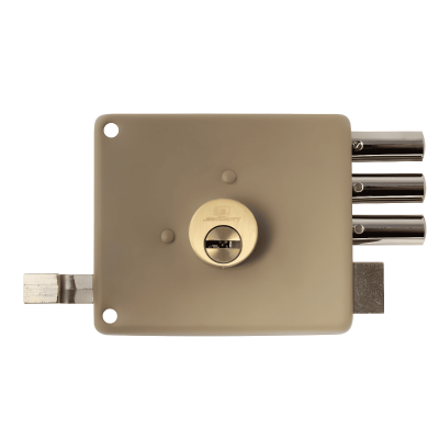 Cerradura de Sobreponer Tres Bulones - Kl 1050 Derecha - Llave Multipunto