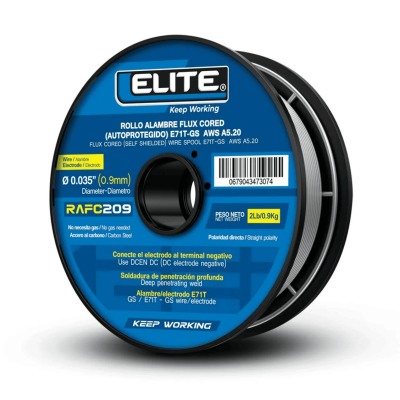 Elite Rollo Soldadura Autoprotegida 0.9mm/0.035” 1kg Rafc209