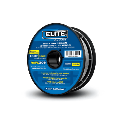Elite Rollo Soldadura Autoprotegida 0.8mm/0.030” 1kg Rafc208