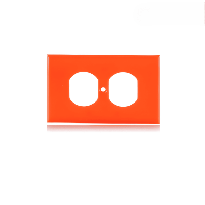 Mercury Tapa Para Toma Doble Naranja Eti07