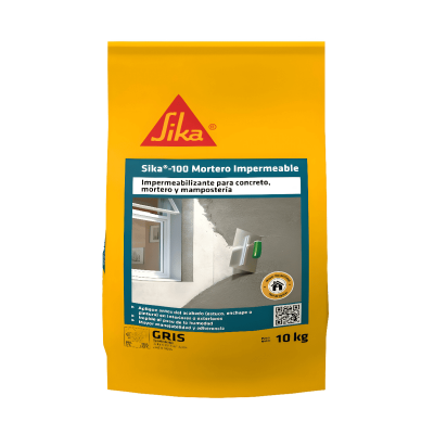 Sika 100 Mortero Impermeable Plus Gris X 10 Kilos