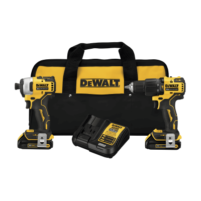 Taladro Inalambrico Dcd709 Dewalt+Atornillador Impacto Dcf809 20V