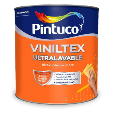 Viniltex Ultralavable Blanco 3640 Caneca 5 Gl
Pintuco