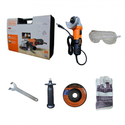 Pulidora 4 1/2 920W + Kit Gafas Guantes Black+Decker  G720XK-B3