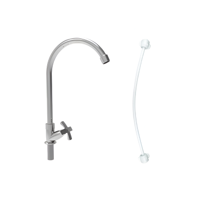 Llave Lavaplatos Sencillo Lotta Cruz Cromo+Acople 20LU0403002A