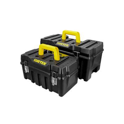 Juego De Cajas Portaherramientas Plasticas Surtek Cps2c