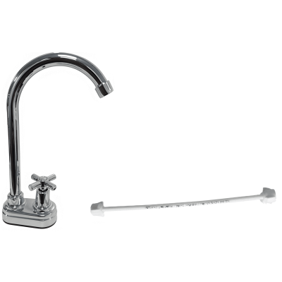 Llave Lavaplatos Sencillo Enna Cromo+Acople 20EN0403002A