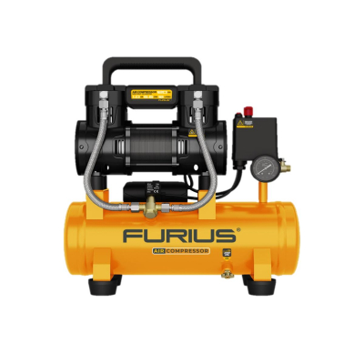 Compresor De Aire Directo Silencioso Libre De Aceite 12L-1Hp Furius Fc112s