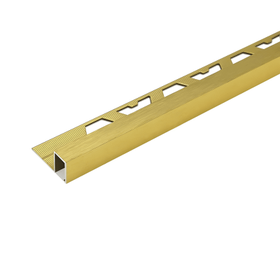 Atrim 3436 Aluminio Guarda Canto Cuadra Oro Mate Cepillado