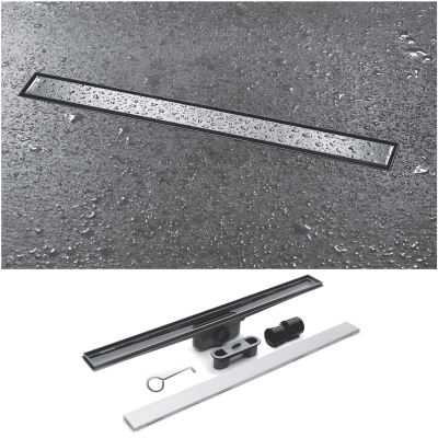 Desagüe Lineal Clásico Mate Esmerilado 70 cm x 6,8 cm x 9,7 cm Atrim