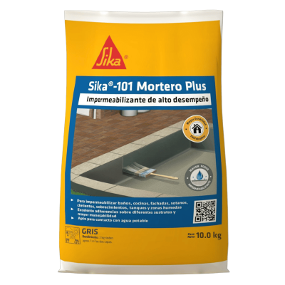 Sika-101 Mortero Plus Gris Recubrimiento Impermeable Para Tanques Y Zonas Humedas 10Kg