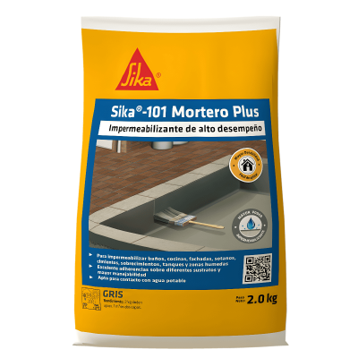 Sika-101 Mortero Plus Gris Recubrimiento Impermeable Para Tanques Y Zonas Humedas 2Kg
