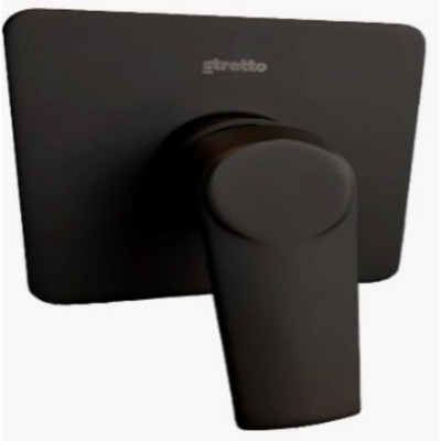 Conjunto Ducha Monocontrol Modena Negro Mate Stretto