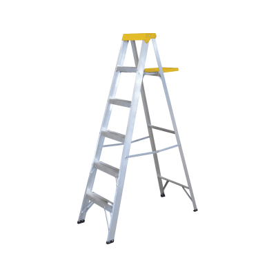 Escalera de tijera tipo III de aluminio y tapa plástica con 5 peldaños SURTEK Et5