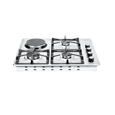 Estufa Empotrar 4 Puestos Gas Natural Mas 1 parrilla electrica North 9008