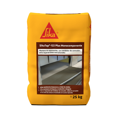 Sikatop-122 Plus Monocomponente Mortero De Reparación Estructural 25Kg