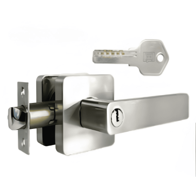 Cerradura Manija Plateado Entrada Principal Kl 124 Ep