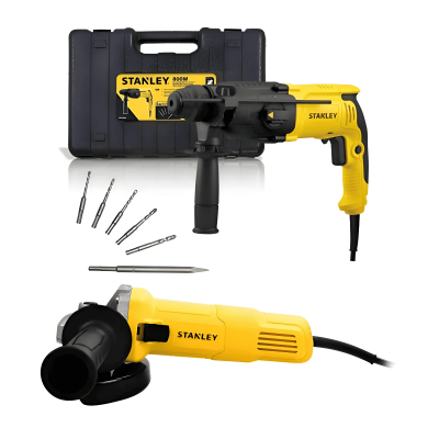 Rotomartillo 800W SHR263KB3+Pulidora 4 1/2 Stanley SG6115-B3