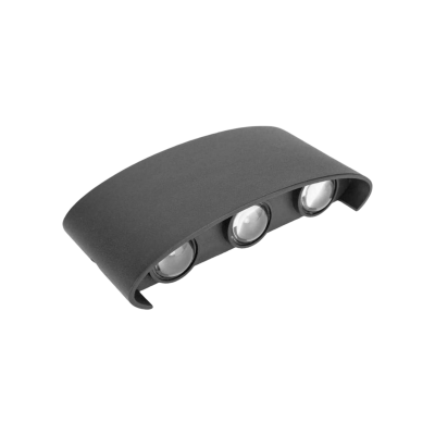 Aplique Up & Down Negro Tres Focos Luz Cálida IDL72