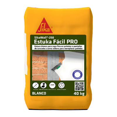 Sikawall 250 Estuka Facil Pro X 40Kg (Estukados Capa fina)