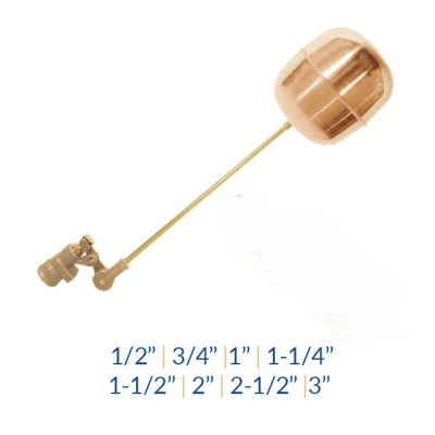 Helbert Flotador En Bronce Completo 3/4 Bola Cobre Do