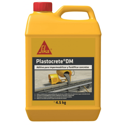 Sika Plastocrete Dm Aditivo Reductor De Agua 4.5 Kg