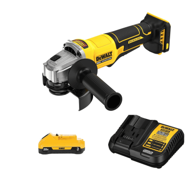 Pulidora 4-1/2” 20V MAX + Batería 4Ah + Cargador Dewalt DCG408B