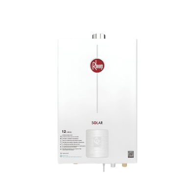 Calentador De Agua 12Lt Gas Propano Tiro Forzado Rheem 600074672 Digital+Kit Calentador