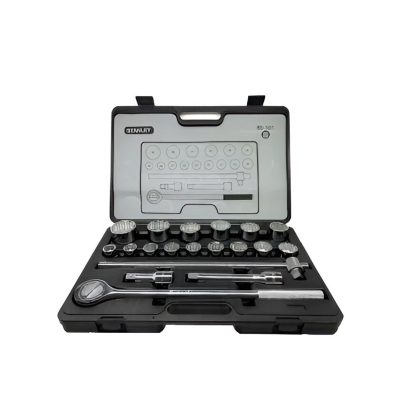 Juego de 19 piezas de copas milimétricas con encastre de 3/4 de pulgada 89-101 Stanley