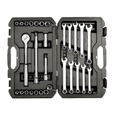 Juego de herramientas mecánicas de 29 piezas con mando de 1/2 pulgada STMT45510-LA Stanley