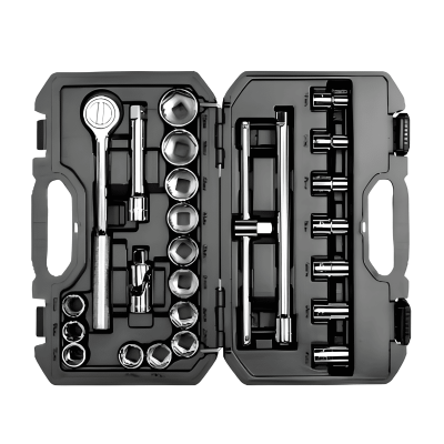 Juego de herramientas mecánicas de 25 piezas con mandril de 1/2 y medidas métricas STMT45508-LA Sta