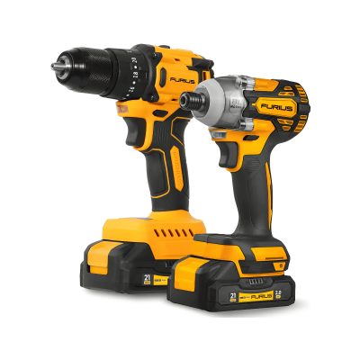 Kit Taladro Percutor Inalambrico mas Atornillador Inalambrico FB214KIT