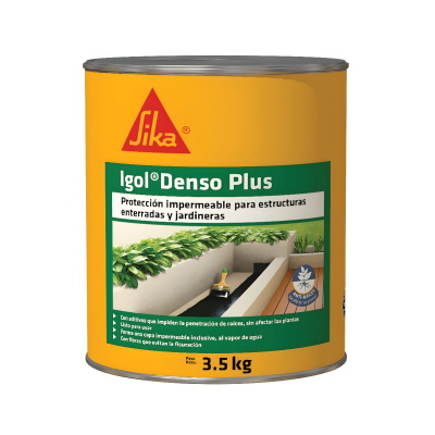 Sika Igol Denso Plus Impermeabiliza Estructuras De Concreto Bajo Tierra 3.5 Kg