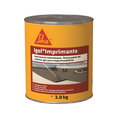 Igol Imprimante Sika Solución De Asfalto Refinado De Alto Poder Adhesivo 3Kg