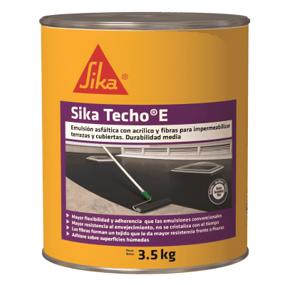 Sikatecho E Impermeabilizante Para Cubierta Y Terraza 3,5Kg