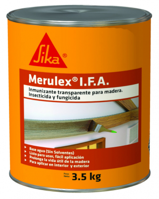 Merulex I.F.A Sika Inmunizante Insecticida Y Fungicida Para Madera Base Agua 3.5 Kg