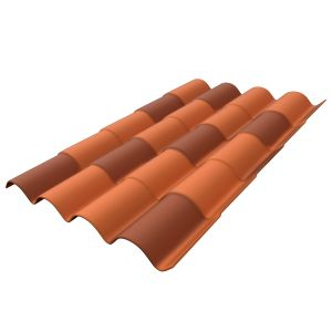 Teja Colonial Conica Pintada 1.60 X 1.062M Proteja