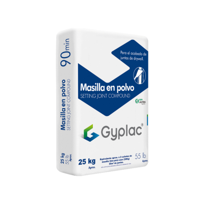 Masilla En Polvo 90 Minutos X 25Kg Gyplac