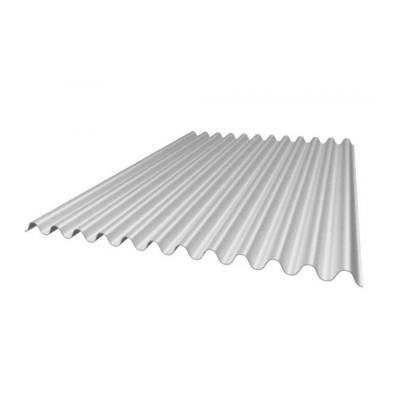 Teja Zinc Ondulada 2.44Mt (No 8) Cal 35 - 0.17Mm Corpacero