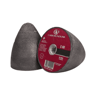 Cono 3X3X1/2X5/8 Grano 60 Carborundum
