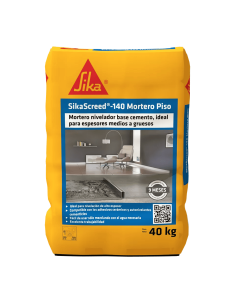 Sikascreed 140 Mortero Piso Nivelador Base Cemento Para Espesores Medios A Gruesos 40 kg