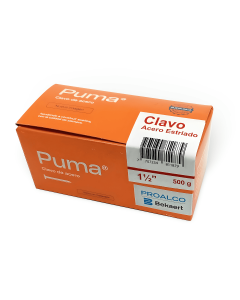 Clavo Acero Vertical Caja X 500 g 1.1/2" Puma