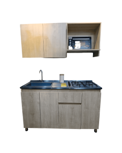Cocina Monocontrol 1.50 Meson Inox Estufa 4P Izq Chantilli