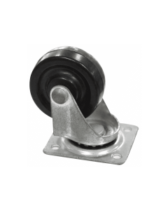 Rodachines Plano Negro Caucho 1 1/2" 40 mm 20 kg HT40250