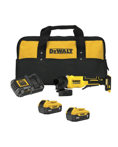 Pulidora Angular De 4-1/2" (115 mm) De 20V Max Sin Carbones Dewalt DCG408P2-B3