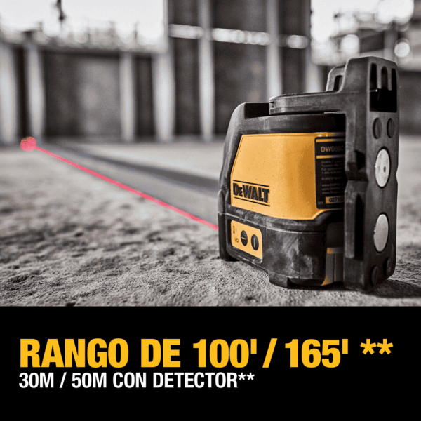 Nivel Laser +/-0.3Mm/M Rango 50Mts Dewalt Dw088K-Ar