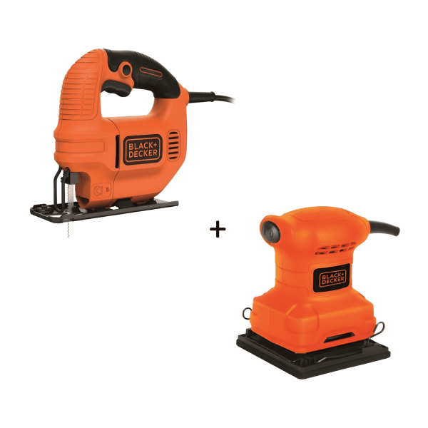 Combo Sierra Caladora Ks501-B3+Lijadora Bs200 Black+Decker Ks501-B3A