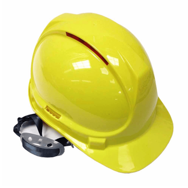 Casco Industrial Con Ventilacion  4 Puntos Con Rachet Amarillo 11888706