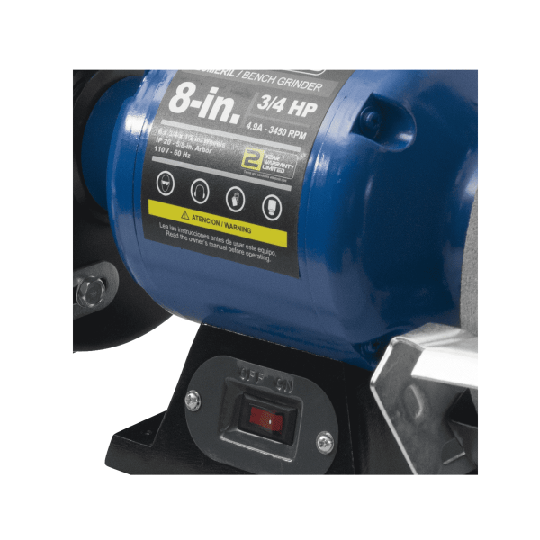 Esmeril 8 Motor Inducción De 3/4 Hp Elite Eb90758